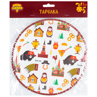 Тарелки Тарелки Русский Стиль 23см 6шт