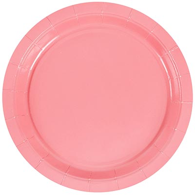 Тарелки Тарелка розовая 17см 6шт