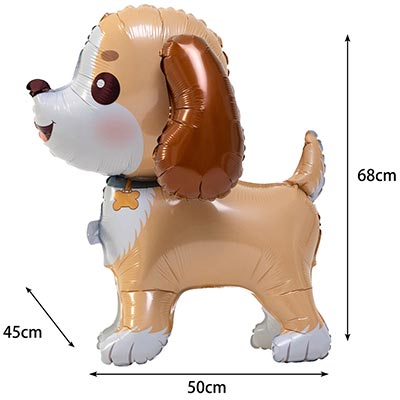 Шарики из фольги Шар фигура под воздух Собака щенок 66см