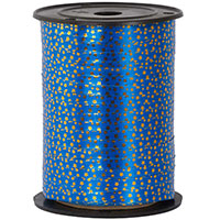 Синяя Лента 5ммХ230м синяя Звезды золотые 1302-1178