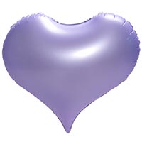 Шар Сердце пастель сиреневый 61см