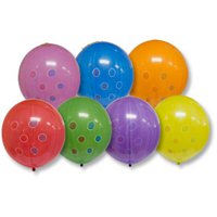 Многоцветное Ассорти Шары Панч-болл 45см Горошек 1104-0073