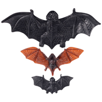 Вечеринка Хэллоуин Летучая мышь 4-10см 12шт 1501-6554