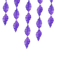 Гирлянда Бахрома креп, фиолетовая