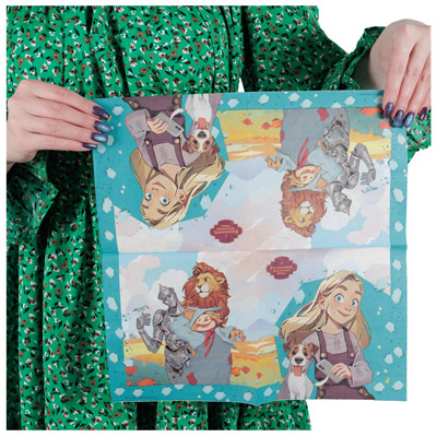 Салфетки Салфетка Волшебник Изумруд Гор 33см 12шт