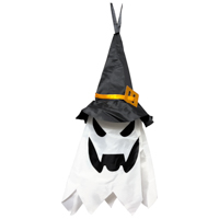 Вечеринка Хэллоуин Привидение в колпаке подвес с подсветкой 1501-6884