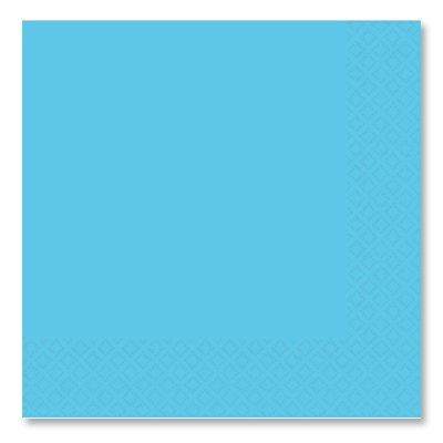 Салфетки Салфетки голубые Карибы, 33 см, 16 штук