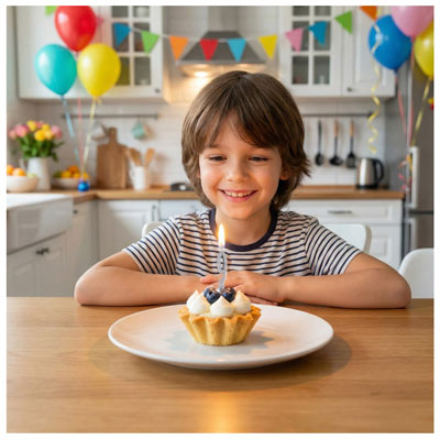 Свечи-цифры Свеча-цифра "9" Элегант Серебро 5см