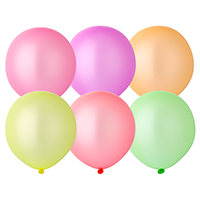 Шарик 45см ассорти из неоновых цветов