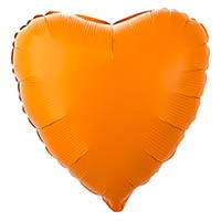 Шар Сердце 45см Пастель Matte Orange