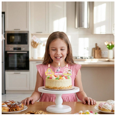 Свечи для торта Свечи д/торта на пиках ПушМяу 3шт