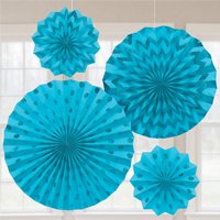 Голубая Фант Caribbean горош-шеврон блеск 4шт 1505-1286