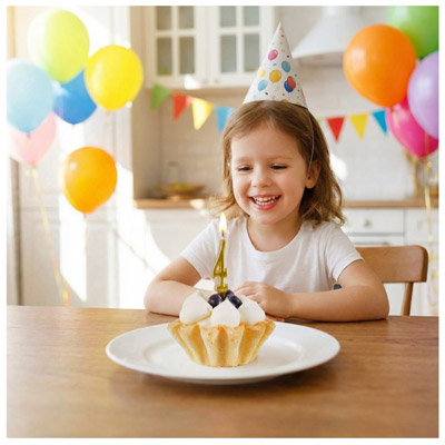 Свечи-цифры Свеча-цифра "4" Элегант Золото 5см