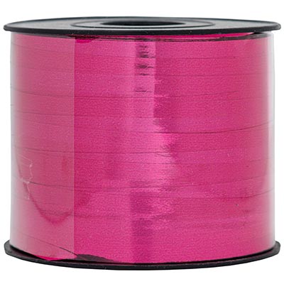 Лента для шаров Лента металлиз 5ммХ250м ярко-розовая