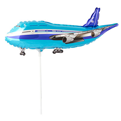 Шарики из фольги Шар Мини фигура Самолет синий