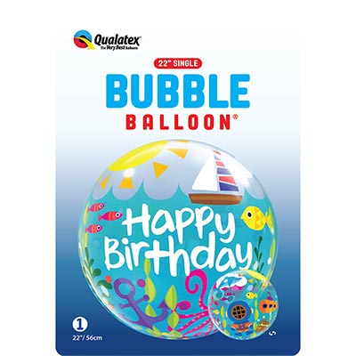 Bubble Шар BUBBLE 56см HB Морское веселье