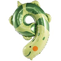 Цифры и числа Шар цифра &quot;9&quot; 96см Зоопарк Черепаха 1207-5578