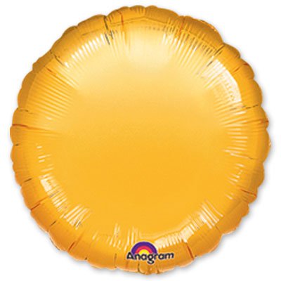 Шарики из фольги Шарик 45см круг металлик Gold