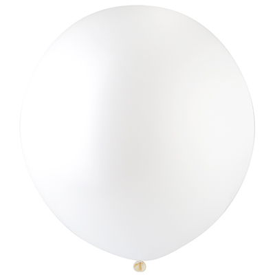 Шарики из латекса Шар Олимпийский 100см, Пастель White