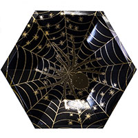 Хэллоуин Привидение и Паутина Тарелки фигурные HWN Паутина, 6 штук 1502-4924
