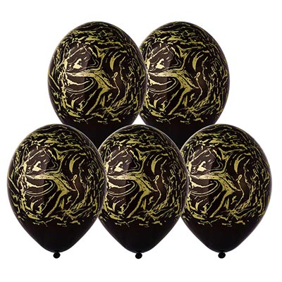 Мрамор Шары 35см Мрамор черный/золотой 1103-3080