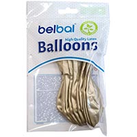 Шарик 32см, цвет 600 Хром Gold 12 штук