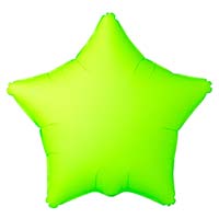 Шар звезда 45см Неон зелёный