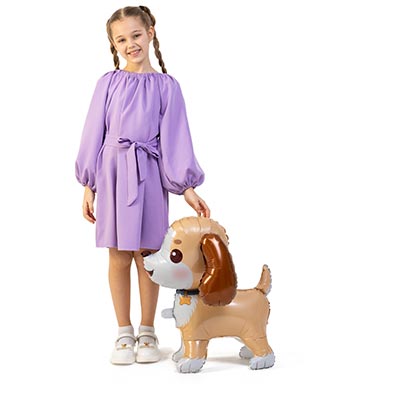 Шарики из фольги Шар фигура под воздух Собака щенок 66см