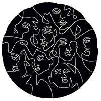 Черная Шарик 45см Образ инверсия 1202-3272