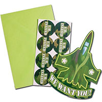 Приглашение Камуфляж 8 шт