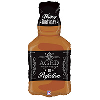 Шар фигура Happy Birthday Бутылка виски