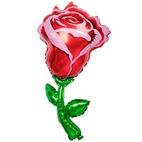 Шар фигура Цветок Роза красная