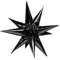 Черная Шар 3D ЗВЕЗДА Составная Black 127см 1209-0545