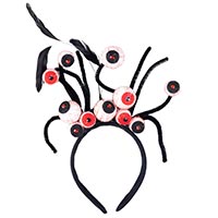 Вечеринка Хэллоуин Ободок HWN Глаза кровавые перья/G 1501-6594