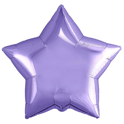 Шарики из фольги Шар Звезда 45см Пастель Lavender