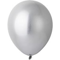 Серебряная Шары 13см хром серебряные 1102-2410