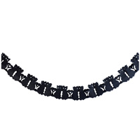 Вечеринка Хэллоуин Гирлянда бумажная HWN Кошка черная 3м 1505-2032