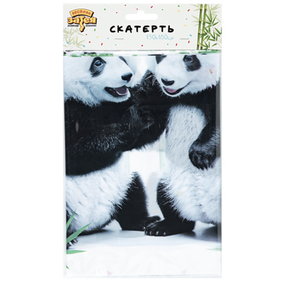Скатерти Скатерть п/э Панды фотогр 130х180см
