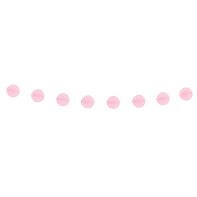 Гирлянды Гирлянда-шары бумажная розовая, 3 м