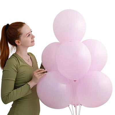 Шарики из латекса Шары 30см макарун фуксия Весёлая Затея