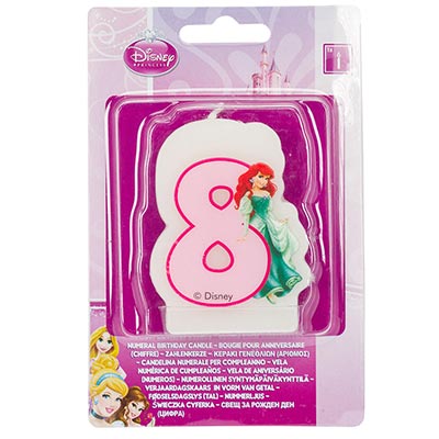 Свеча-цифра "8" Принцессы, 6 см