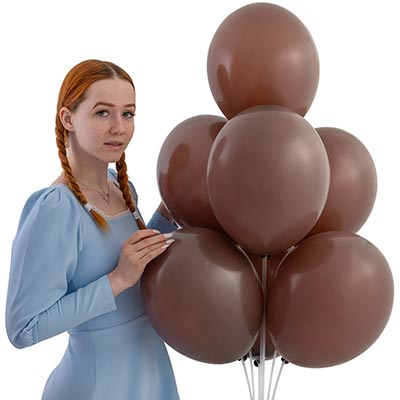 Шарики из латекса Шарик 32см, цвет 149 Пастель Cocoa Brown