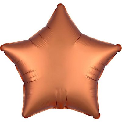 Шарики из фольги Шарик ЗВЕЗДА 45см Сатин Amber