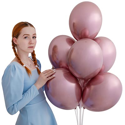 Шарики из латекса Шарик 32см, цвет 604 Хром Pink