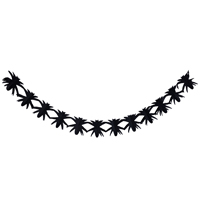 Гирлянда бумажная HWN Паук черный