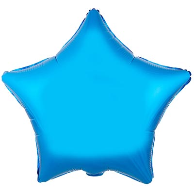 Шарики из фольги Шар Звезда 45см Металлик Blue