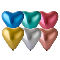 Горячие сердца! Шары Сердце 30см хром ассорти В.Затея 1105-0440