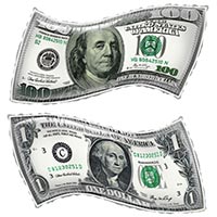  Шар фигура Доллар 1207-5946