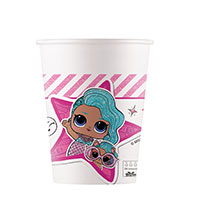 Стаканы ЭКО Куклы ЛОЛ 8шт