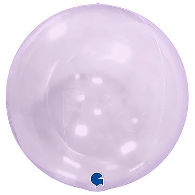 Шарики из фольги Шар 38см Bubble сиреневый Кристалл Lilac